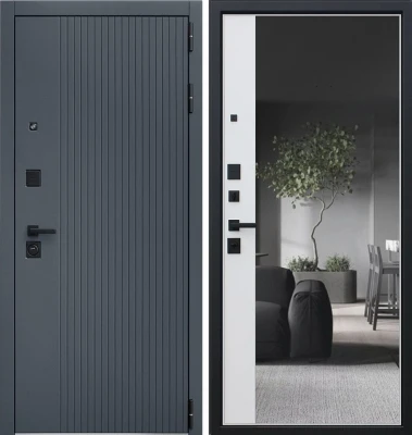 Дверь Вертикаль с зеркалом